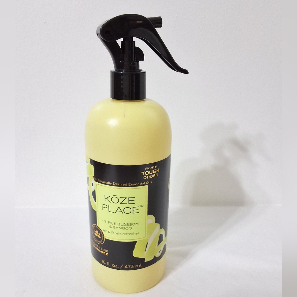 Köze Place Citrus Blossom & Bamboo Air & Fabric Refresher, Fights Tough Odors